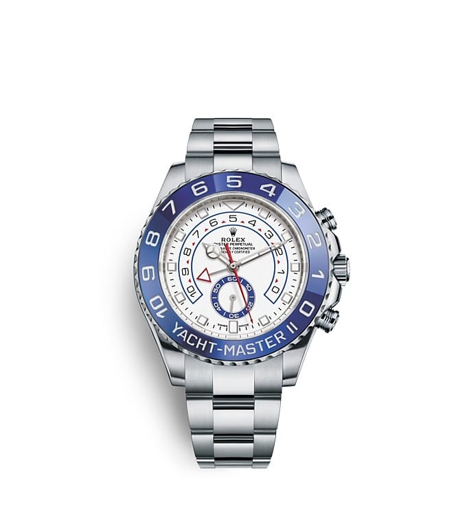 Rolex Yacht-Master | 116680 | Yacht-Master II | Light dial | Ring Command Bezel | White dial | Oystersteel | m116680-0002 | Men Watch | Rolex Official Retailer - Time Midas