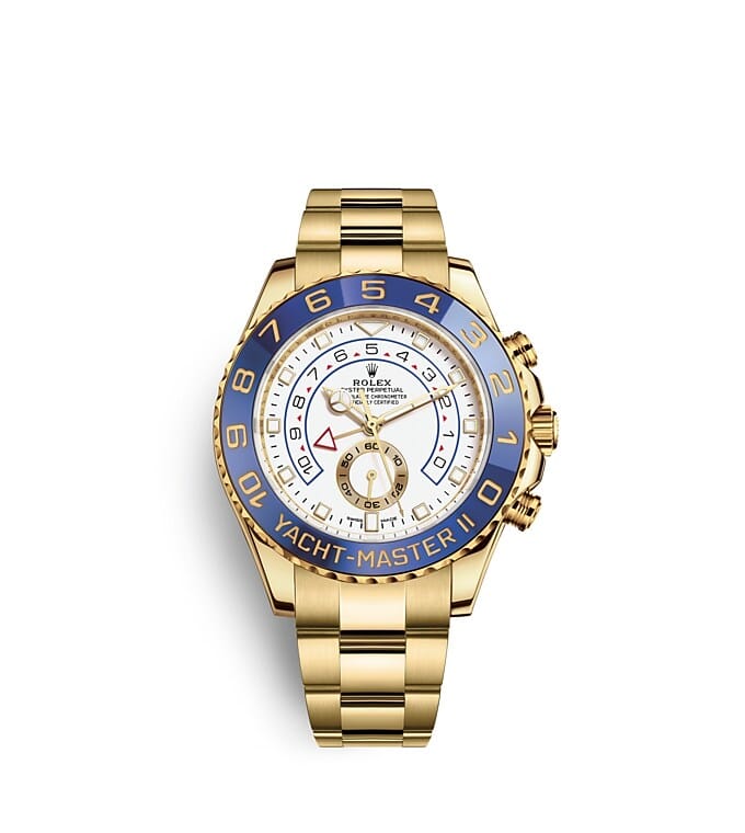 นาฬิกา Rolex Yacht Master - 44 มม., ทองคำ หน้าปัดสีขาว | 116688