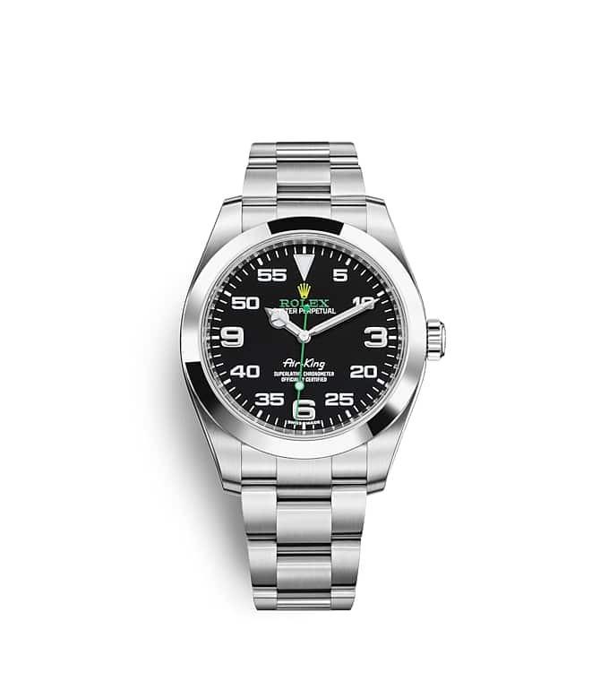 นาฬิกา Rolex Air King - 40 มม., หน้าปัดสีดำ ขอบหน้าปัดแบบเรียบ | 116900