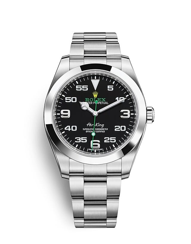 นาฬิกา Rolex Air King - 40 มม., หน้าปัดสีดำ ขอบหน้าปัดแบบเรียบ | 116900