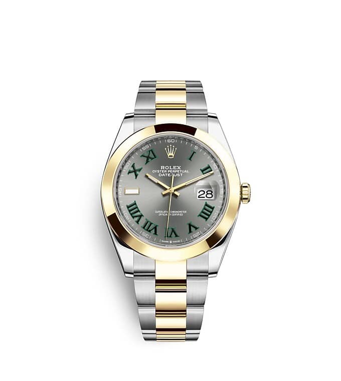 Rolex Datejust | 126303 | Datejust 41 | Dark dial | Slate Dial | Yellow Rolesor | The Oyster bracelet | m126303-0019 | Men Watch | Rolex Official Retailer - Time Midas