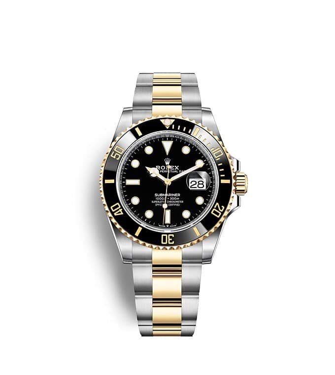 Rolex Submariner | 126613LN | Submariner Date | หน้าปัดสีเข้ม | ขอบหน้าปัดแบบหมุนได้ | หน้าปัดสีดำ | Yellow Rolesor | m126613ln-0002 | ชาย Watch | Rolex Official Retailer - Time Midas