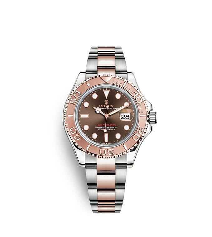 Rolex Yacht-Master | 126621 | Yacht-Master 40 | Coloured dial | Bidirectional Rotatable Bezel | Chocolate Dial | Everose Rolesor | m126621-0001 | Men Watch | Rolex Official Retailer - Time Midas