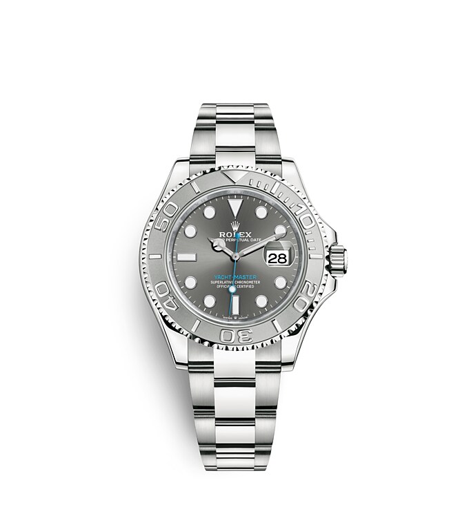 Rolex Yacht-Master | 126622 | Yacht-Master 40 | หน้าปัดสีเข้ม | ขอบหน้าปัดแบบหมุนได้สองทิศทาง | หน้าปัดสีเทาอมน้ำเงิน | Rolesium | m126622-0001 | ชาย Watch | Rolex Official Retailer - Time Midas