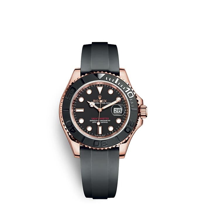 นาฬิกา Rolex Yacht Master - 40 มม., เอเวอร์โรสโกลด์ หน้าปัดสีดำเข้ม | 126655