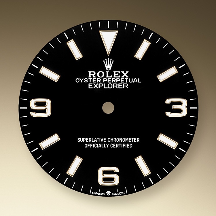 Rolex Explorer | 124273 | Explorer | Dark dial | Black dial | Smooth Bezel | Yellow Rolesor | m124273-0001 | Men Watch | Rolex Official Retailer - Time Midas
