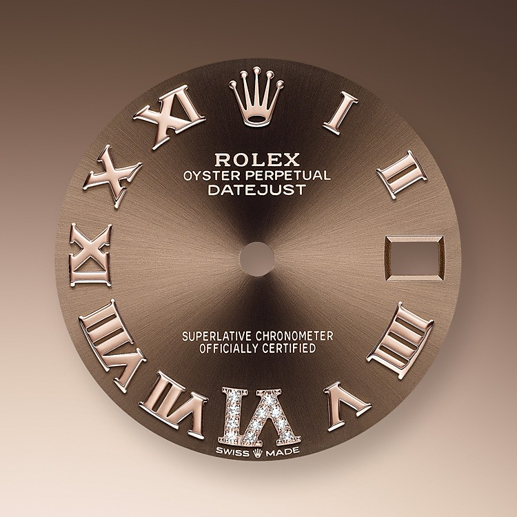 Rolex Datejust | 278341RBR | Datejust 31 | Coloured dial | Chocolate Dial | Diamond-Set Bezel | Everose Rolesor | m278341rbr-0003 | Women Watch | Rolex Official Retailer - Time Midas