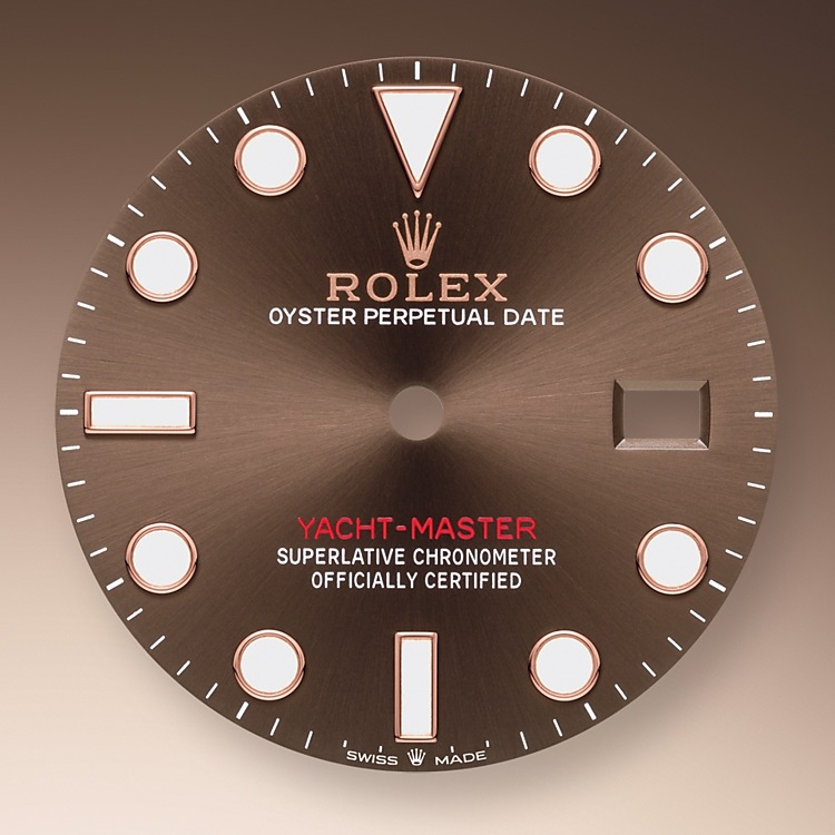 Rolex Yacht-Master | 126621 | Yacht-Master 40 | หน้าปัดสี | ขอบหน้าปัดแบบหมุนได้สองทิศทาง | หน้าปัดสีช็อกโกแลต | Everose Rolesor | m126621-0001 | ชาย Watch | Rolex Official Retailer - Time Midas