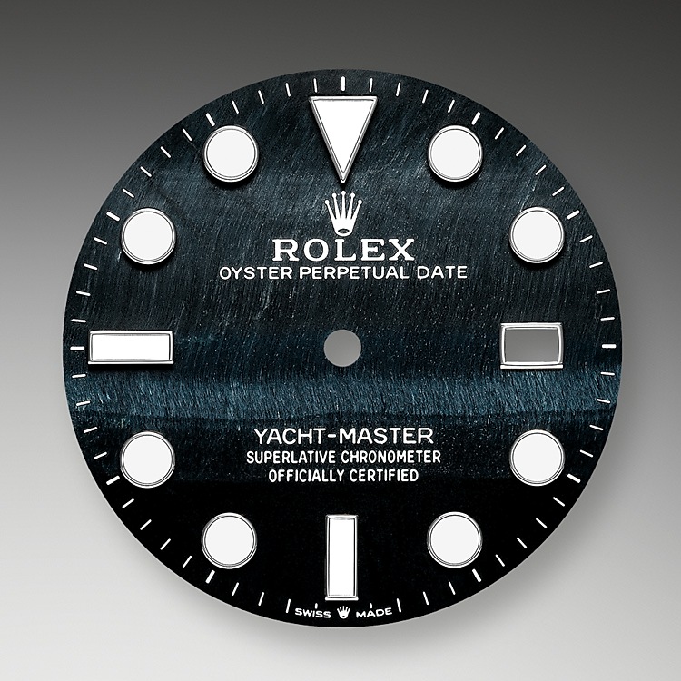 Rolex Yacht-Master | 226659 | Yacht-Master 42 | Dark dial | Falcon’s eye dial | Bidirectional Rotatable Bezel | 18 ct white gold | m226659-0004 | Men Watch | Rolex Official Retailer - Time Midas