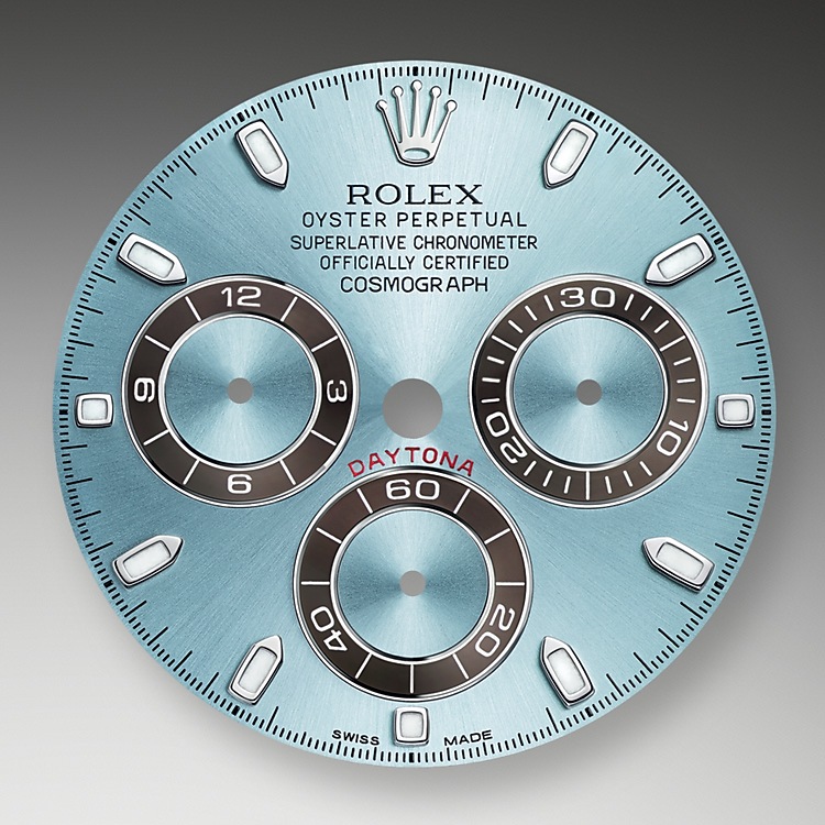 Rolex Cosmograph Daytona | 116506 | Cosmograph Daytona | Coloured dial | Ice-Blue Dial | The tachymetric scale | Platinum | m116506-0001 | Men Watch | Rolex Official Retailer - Time Midas