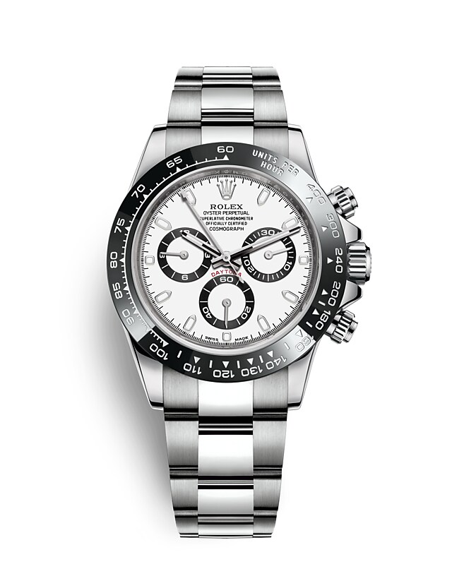 Rolex Cosmograph Daytona | 116500LN | Cosmograph Daytona | หน้าปัดสีอ่อน | มาตรวัดความเร็ว | หน้าปัดสีขาว | Oystersteel | m116500ln-0001 | ชาย Watch | Rolex Official Retailer - Time Midas