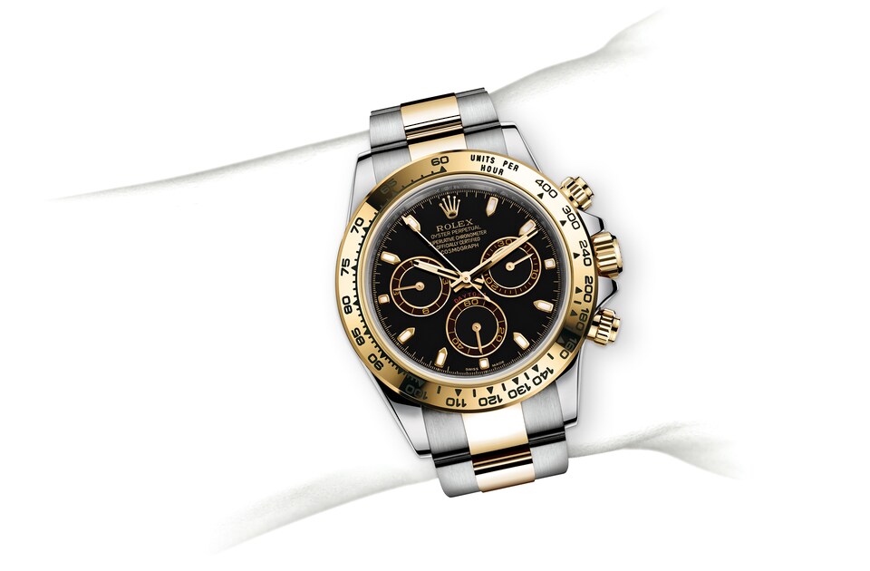 Rolex Cosmograph Daytona | 116503 | Cosmograph Daytona | Dark dial | The tachymetric scale | Black dial | Yellow Rolesor | m116503-0004 | Men Watch | Rolex Official Retailer - Time Midas