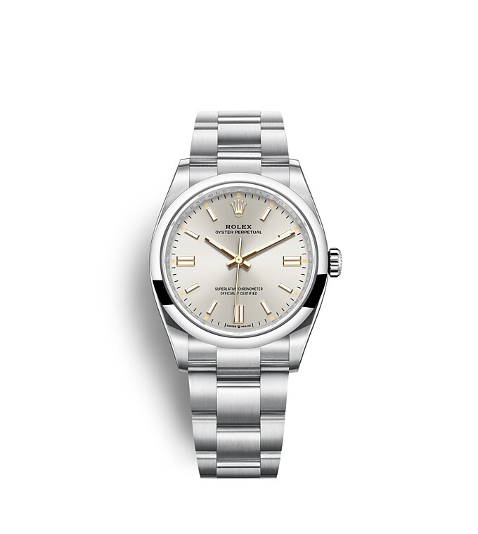 Rolex Oyster Perpetual | 126000 | Oyster Perpetual 36 | Light dial | Silver dial | Oystersteel | The Oyster bracelet | m126000-0001 | Men Watch | Rolex Official Retailer - Time Midas