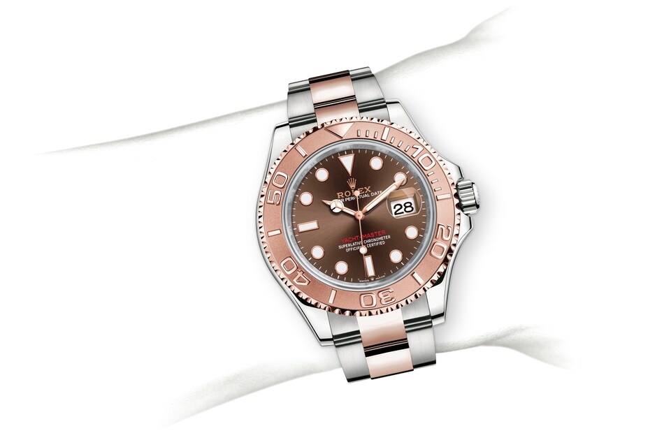 Rolex Yacht-Master | 126621 | Yacht-Master 40 | Coloured dial | Bidirectional Rotatable Bezel | Chocolate Dial | Everose Rolesor | m126621-0001 | Men Watch | Rolex Official Retailer - Time Midas