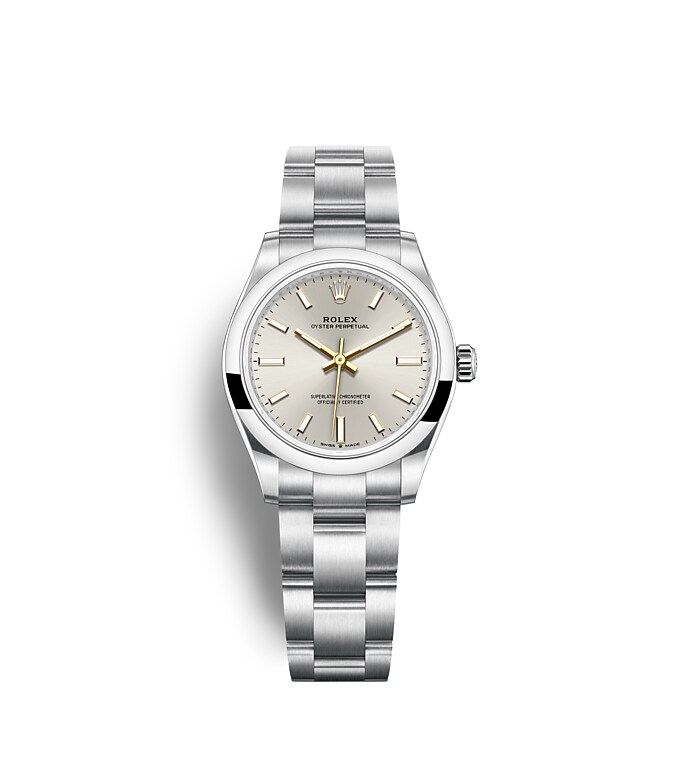 Rolex Oyster Perpetual | 277200 | Oyster Perpetual 31 | Light dial | Silver dial | Oystersteel | The Oyster bracelet | m277200-0001 | Women Watch | Rolex Official Retailer - Time Midas