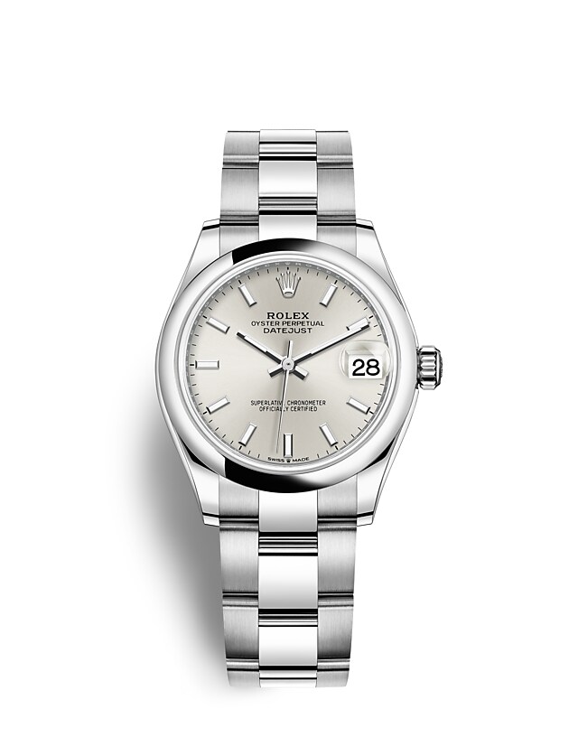 Rolex Datejust | 278240 | Datejust 31 | หน้าปัดสีอ่อน | หน้าปัดสีเงิน | Oystersteel | สายนาฬิกา Oyster | m278240-0005 | หญิง Watch | Rolex Official Retailer - Time Midas