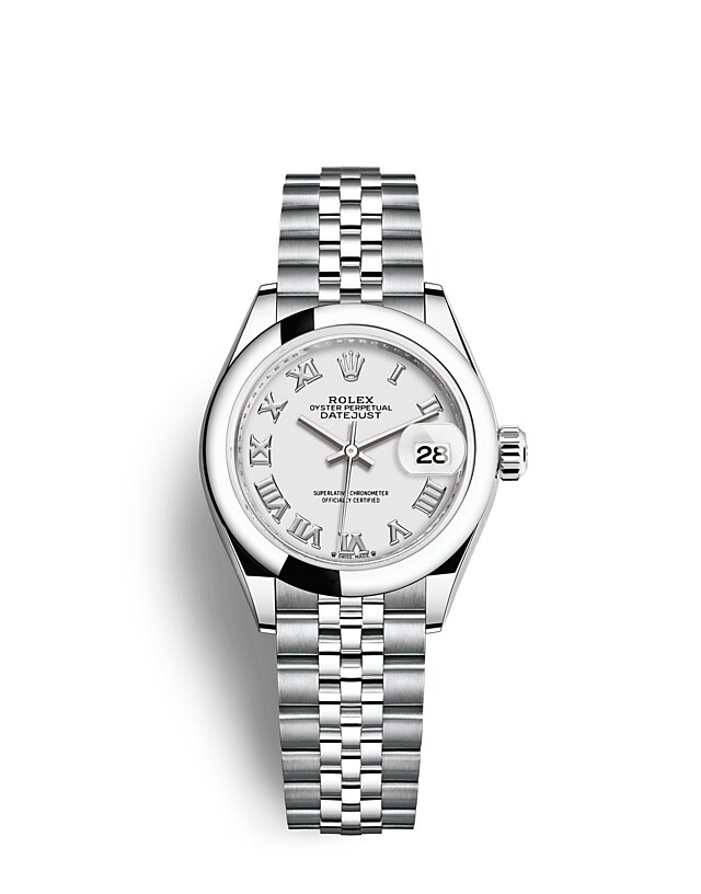 Rolex Lady-Datejust | 279160 | Lady-Datejust | หน้าปัดสีอ่อน | หน้าปัดสีขาว | Oystersteel | สายนาฬิกา Jubilee | m279160-0015 | หญิง Watch | Rolex Official Retailer - Time Midas