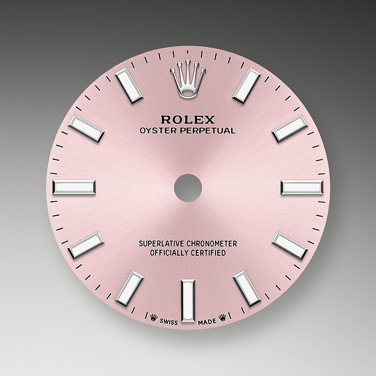 Rolex Oyster Perpetual | 276200 | Oyster Perpetual 28 | Coloured dial | Pink Dial | Oystersteel | The Oyster bracelet | m276200-0004 | Women Watch | Rolex Official Retailer - Time Midas