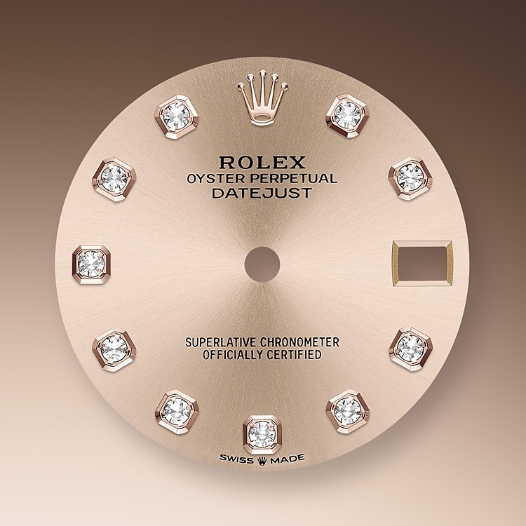 Rolex Datejust | 278285RBR | Datejust 31 | Coloured dial | Rosé-colour dial | Diamond-Set Bezel | 18 ct Everose gold | m278285rbr-0025 | Women Watch | Rolex Official Retailer - Time Midas