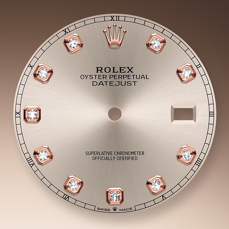Rolex Datejust | 126331 | Datejust 41 | Gem-set dial | Sundust Dial | The Fluted Bezel | Everose Rolesor | m126331-0007 | Men Watch | Rolex Official Retailer - Time Midas