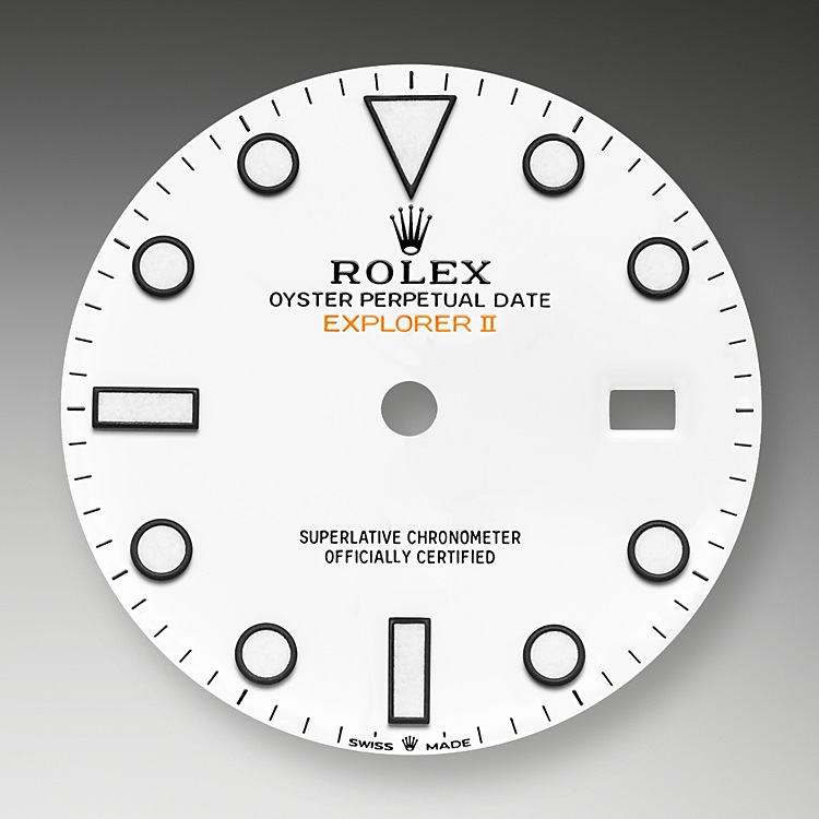 Rolex Explorer | 226570 | Explorer II | หน้าปัดสีอ่อน | ขอบหน้าปัด 24 ชั่วโมง | หน้าปัดสีขาว | Oystersteel | m226570-0001 | ชาย Watch | Rolex Official Retailer - Time Midas