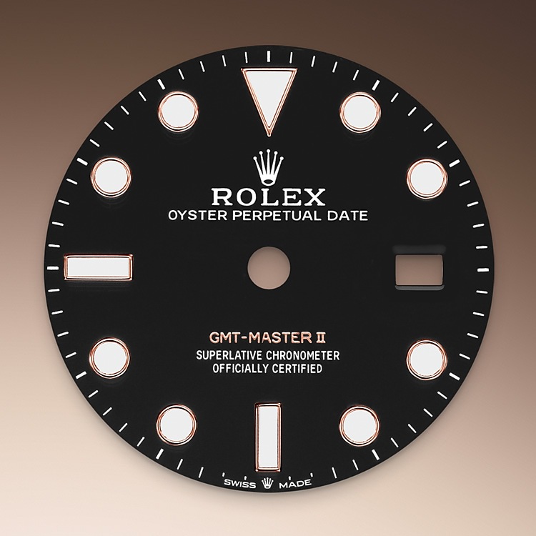 Rolex GMT-Master II | 126711CHNR | GMT-Master II | หน้าปัดสีเข้ม | ขอบหน้าปัดแสดงเวลา 24 ชั่วโมงแบบหมุนได้ | หน้าปัดสีดำ | Everose Rolesor | M126711CHNR-0002 | ชาย Watch | Rolex Official Retailer - Time Midas