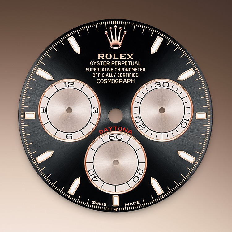 Rolex Cosmograph Daytona | 126505 | Cosmograph Daytona | หน้าปัดสีเข้ม | สเกลวัดความเร็ว | หน้าปัดสีดำสว่างและซันดัสต์ | Everose gold 18 กะรัต | M126505-0001 | ชาย Watch | Rolex Official Retailer - Time Midas