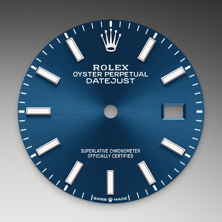 Rolex Datejust | 126200 | Datejust 36 | Coloured dial | Bright blue dial | Oystersteel | The Jubilee bracelet | M126200-0005 | Men Watch | Rolex Official Retailer - Time Midas