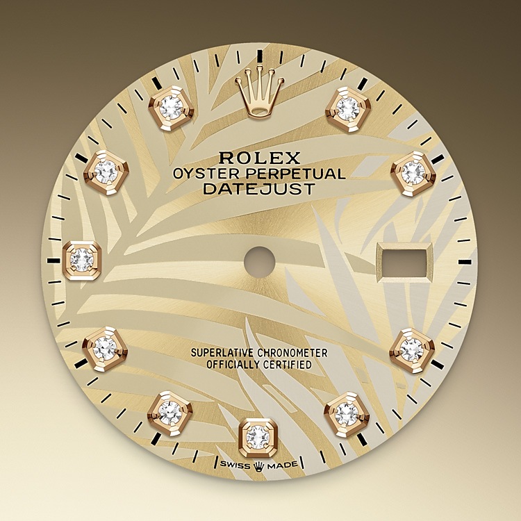 Rolex Datejust | 126203 | Datejust 36 | หน้าปัดประดับอัญมณี | หน้าปัดสีทอง | Yellow Rolesor | สายนาฬิกา Jubilee | M126203-0043 | ชาย Watch | Rolex Official Retailer - Time Midas