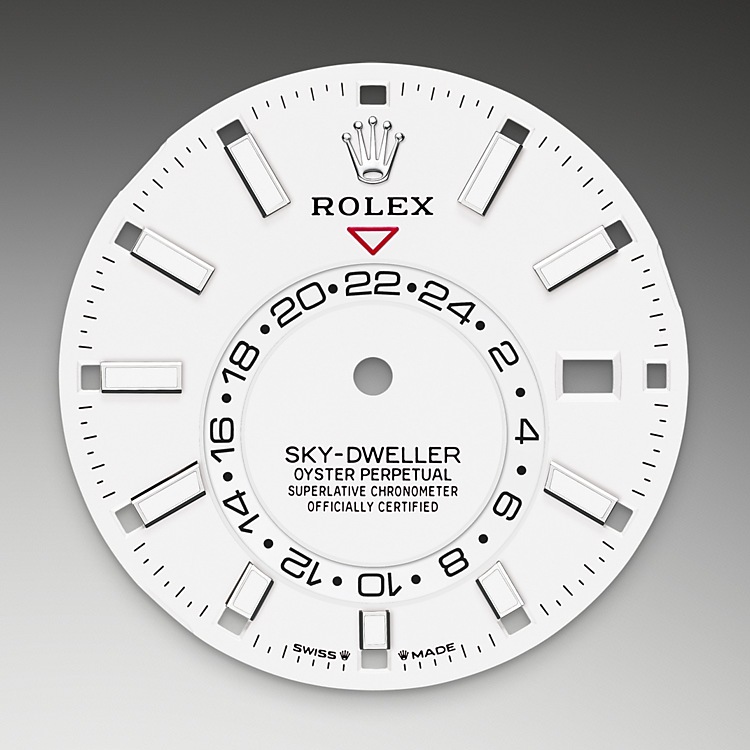 Rolex Sky-Dweller | 336934 | Sky-Dweller | หน้าปัดสีอ่อน | หน้าปัดสีขาวเข้ม | ขอบหน้าปัดแบบร่อง | White Rolesor | M336934-0004 | ชาย Watch | Rolex Official Retailer - Time Midas