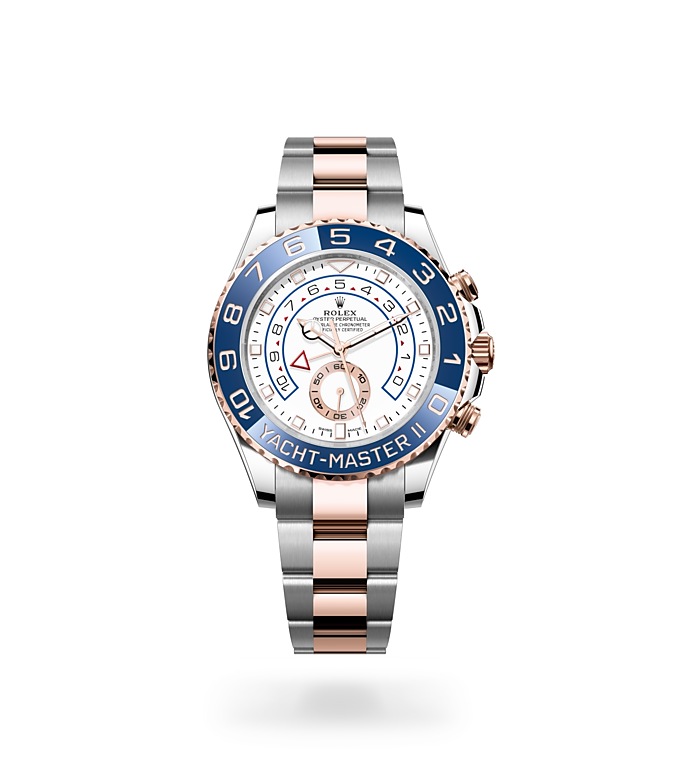 Rolex Yacht-Master | 116681 | Yacht-Master II | หน้าปัดสีอ่อน | ขอบหน้าปัด Ring Command | หน้าปัดสีขาว | Everose Rolesor | M116681-0002 | ชาย Watch | Rolex Official Retailer - Time Midas
