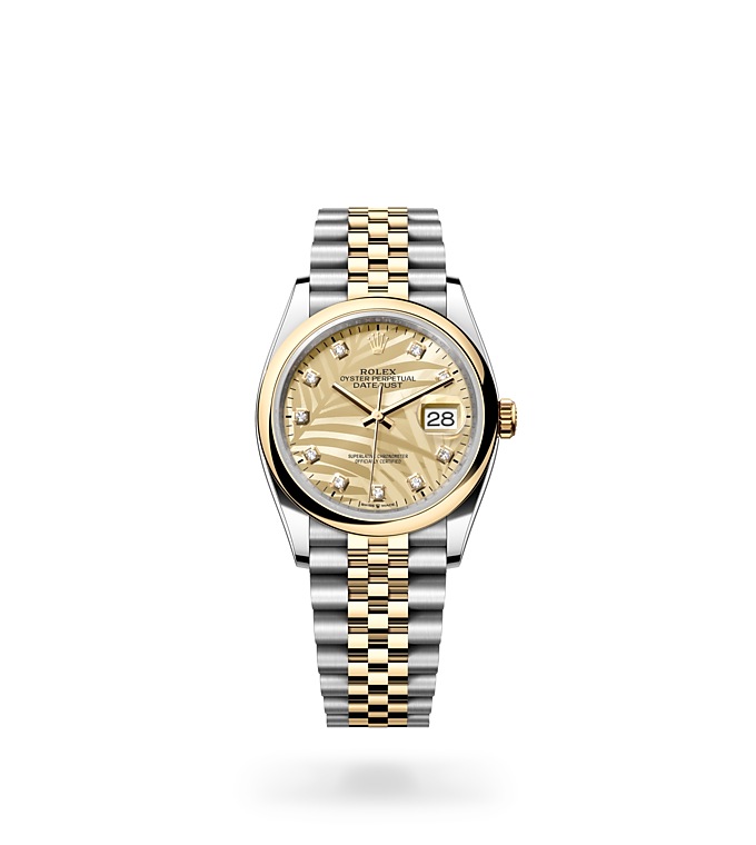 Rolex Datejust | 126203 | Datejust 36 | Coloured dial | Golden dial | Yellow Rolesor | The Jubilee bracelet | M126203-0043 | Men Watch | Rolex Official Retailer - Time Midas