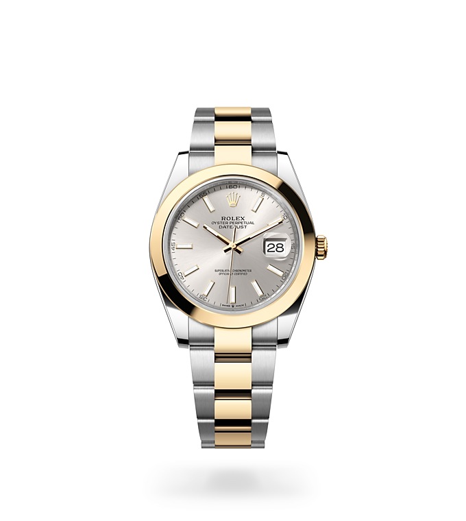 Rolex Datejust | 126303 | Datejust 41 | หน้าปัดสีอ่อน | หน้าปัดเงิน | Yellow Rolesor | สายนาฬิกา Oyster | M126303-0001 | ชาย Watch | Rolex Official Retailer - Time Midas