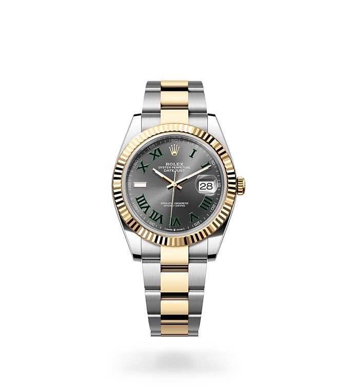 Rolex Datejust | 126333 | Datejust 41 | Dark dial | Fluted bezel | Slate Dial | Yellow Rolesor | M126333-0019 | Men Watch | Rolex Official Retailer - Time Midas