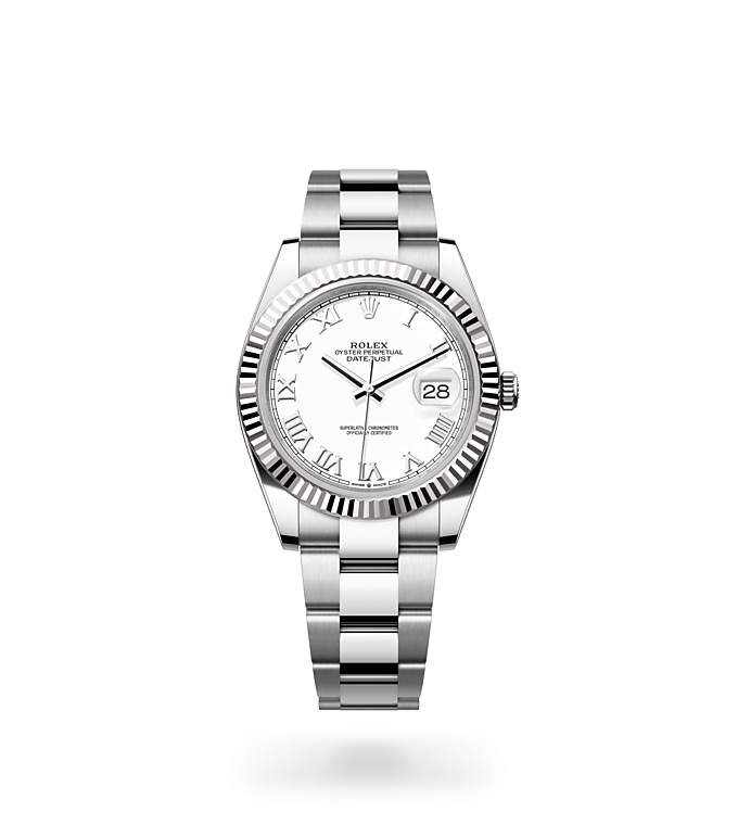 Rolex Datejust | 126334 | Datejust 41 | Light dial | Fluted bezel | White dial | White Rolesor | M126334-0023 | Men Watch | Rolex Official Retailer - Time Midas