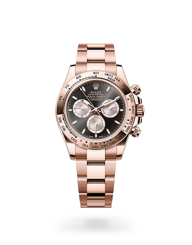 Rolex Cosmograph Daytona | 126505 | Cosmograph Daytona | Dark dial | The tachymetric scale | Bright black and Sundust dial | 18 ct Everose gold | M126505-0001 | Men Watch | Rolex Official Retailer - Time Midas