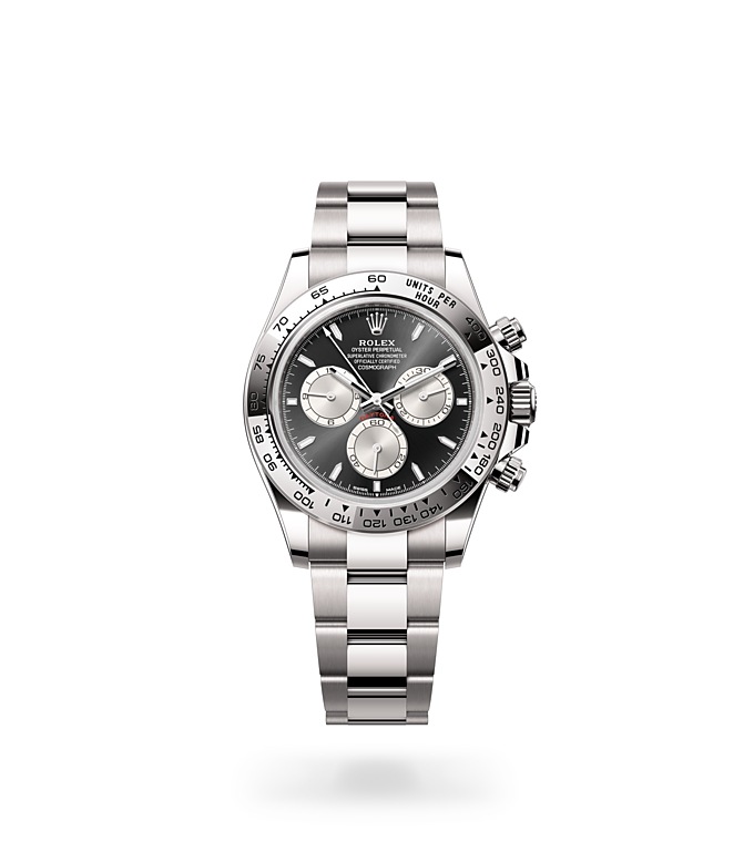 Rolex Cosmograph Daytona | 126509 | Cosmograph Daytona | Dark dial | The tachymetric scale | Bright black and steel dial | 18 ct white gold | M126509-0001 | Men Watch | Rolex Official Retailer - Time Midas