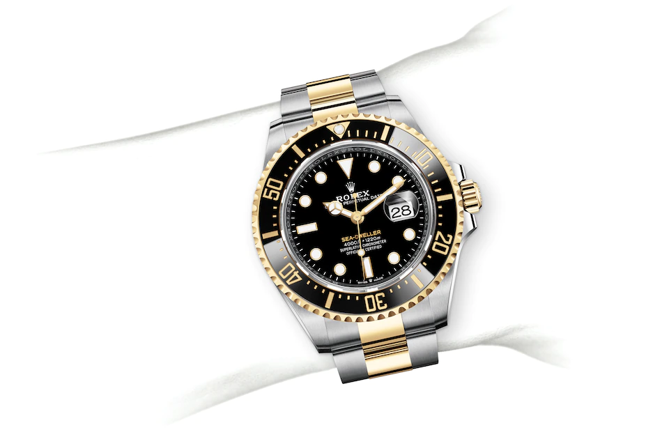 Rolex Sea-Dweller | 126603 | Sea-Dweller | หน้าปัดสีเข้ม | ขอบเซรามิกและหน้าปัดเรืองแสง | หน้าปัดสีดำ | Yellow Rolesor | M126603-0001 | ชาย Watch | Rolex Official Retailer - Time Midas