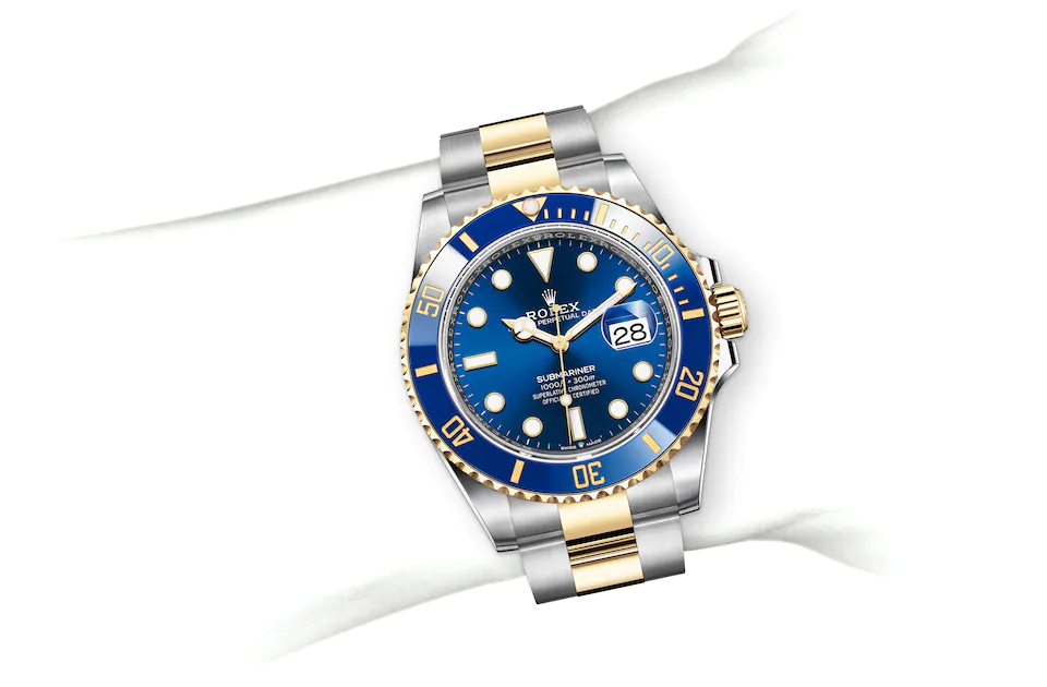 Rolex Submariner | 126613LB | Submariner Date | Coloured dial | Unidirectional Rotatable Bezel | Royal blue dial | Yellow Rolesor | M126613LB-0002 | Men Watch | Rolex Official Retailer - Time Midas