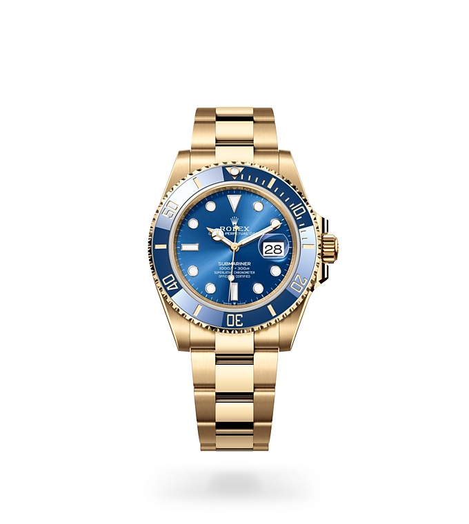 Rolex Submariner | 126618LB | Submariner Date | Coloured dial | Unidirectional Rotatable Bezel | Royal blue dial | 18 ct yellow gold | M126618LB-0002 | Men Watch | Rolex Official Retailer - Time Midas