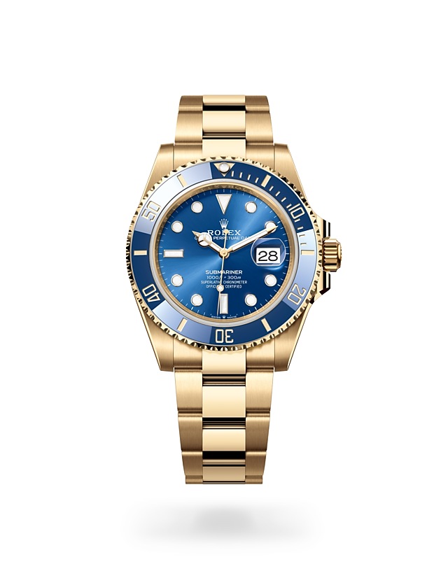 Rolex Submariner | 126618LB | Submariner Date | Coloured dial | Unidirectional Rotatable Bezel | Royal blue dial | 18 ct yellow gold | M126618LB-0002 | Men Watch | Rolex Official Retailer - Time Midas