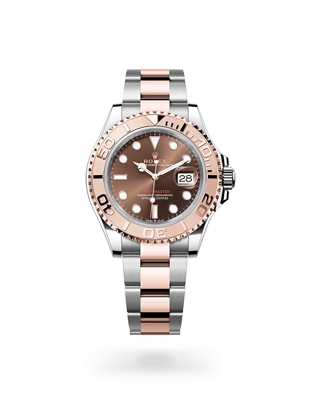 Rolex Yacht-Master | 126621 | Yacht-Master 40 | Coloured dial | Bidirectional Rotatable Bezel | Chocolate Dial | Everose Rolesor | M126621-0001 | Men Watch | Rolex Official Retailer - Time Midas