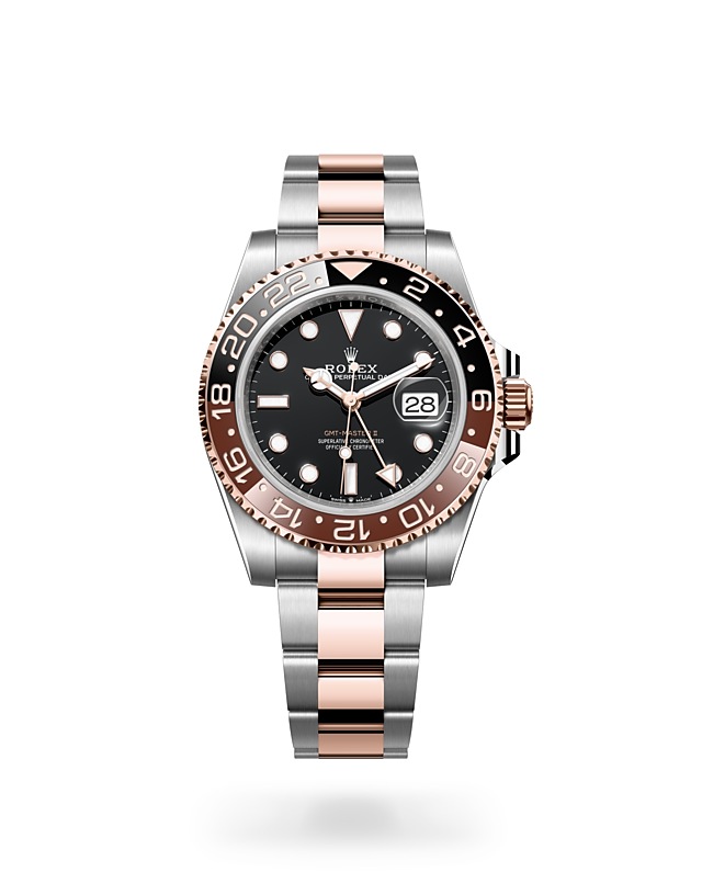 Rolex GMT-Master II | 126711CHNR | GMT-Master II | หน้าปัดสีเข้ม | ขอบหน้าปัดแสดงเวลา 24 ชั่วโมงแบบหมุนได้ | หน้าปัดสีดำ | Everose Rolesor | M126711CHNR-0002 | ชาย Watch | Rolex Official Retailer - Time Midas