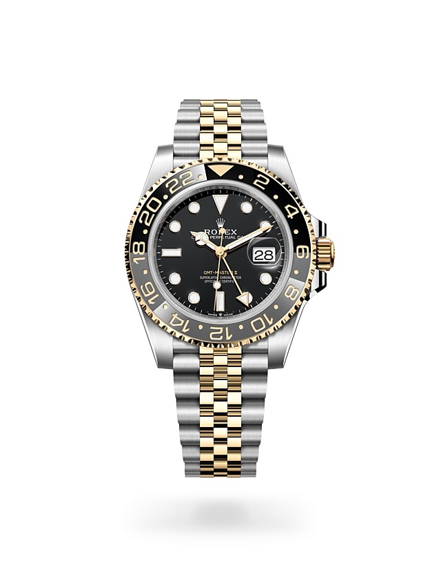 Rolex GMT-Master II | 126713GRNR | GMT-Master II | หน้าปัดสีเข้ม | ขอบหน้าปัดแสดงเวลา 24 ชั่วโมงแบบหมุนได้ | หน้าปัดสีดำ | Yellow Rolesor | M126713GRNR-0001 | ชาย Watch | Rolex Official Retailer - Time Midas