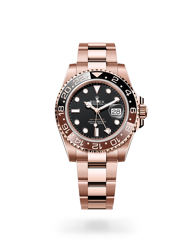 Rolex GMT-Master II | 126715CHNR | GMT-Master II | หน้าปัดสีเข้ม | ขอบหน้าปัดแสดงเวลา 24 ชั่วโมงแบบหมุนได้ | หน้าปัดสีดำ | Everose gold 18 กะรัต | M126715CHNR-0001 | ชาย Watch | Rolex Official Retailer - Time Midas