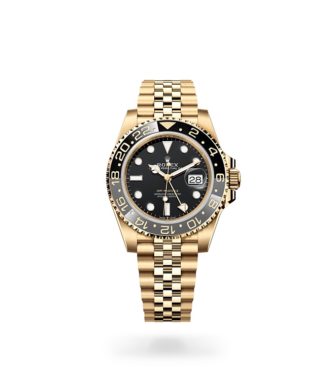 Rolex GMT-Master II | 126718GRNR | GMT-Master II | หน้าปัดสีเข้ม | ขอบหน้าปัดแสดงเวลา 24 ชั่วโมงแบบหมุนได้ | หน้าปัดสีดำ | ทองคำ 18 กะรัต | M126718GRNR-0001 | ชาย Watch | Rolex Official Retailer - Time Midas