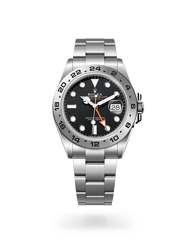 Rolex Explorer | 226570 | Explorer II | Dark dial | 24-Hour Bezel | Black dial | Oystersteel | M226570-0002 | Men Watch | Rolex Official Retailer - Time Midas