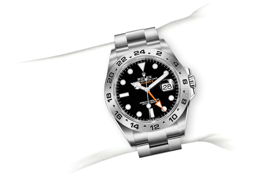 Rolex Explorer | 226570 | Explorer II | Dark dial | 24-Hour Bezel | Black dial | Oystersteel | M226570-0002 | Men Watch | Rolex Official Retailer - Time Midas