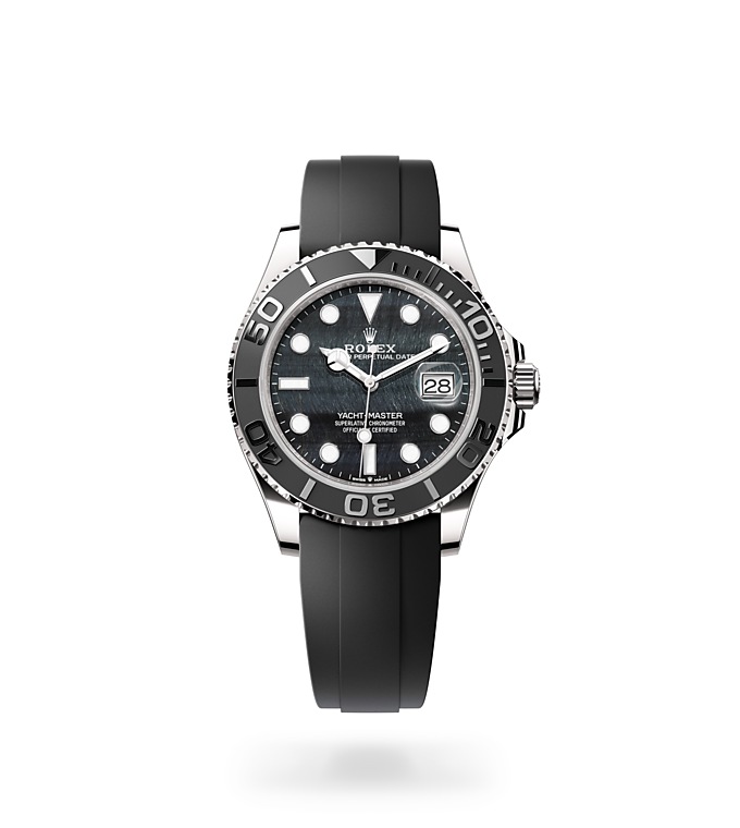 Rolex Yacht-Master | 226659 | Yacht-Master 42 | Dark dial | The Oysterflex Bracelet | 18 ct white gold | Falcon’s eye dial | M226659-0004 | Men Watch | Rolex Official Retailer - Time Midas