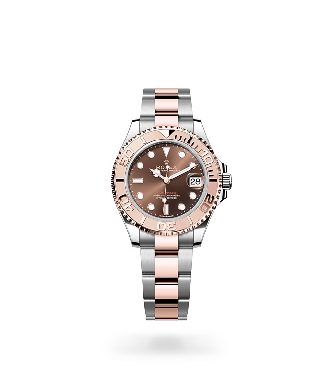 Rolex Yacht-Master | 268621 | Yacht-Master 37 | Coloured dial | Bidirectional Rotatable Bezel | Chocolate Dial | Everose Rolesor | M268621-0003 | Women Watch | Rolex Official Retailer - Time Midas